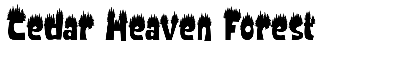 Cedar Heaven Forest